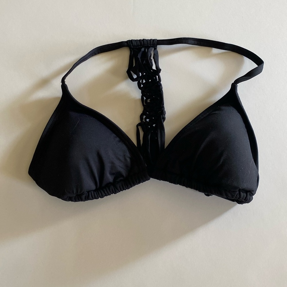 Lascana NWOT black bikini top size 32C/D